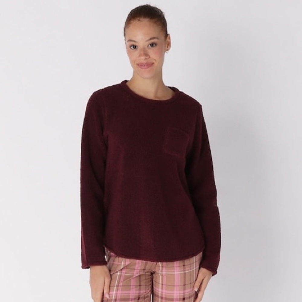 🆕 CUDDL DUDS Cozy Sherpa Top Size L - Picture 7 of 7